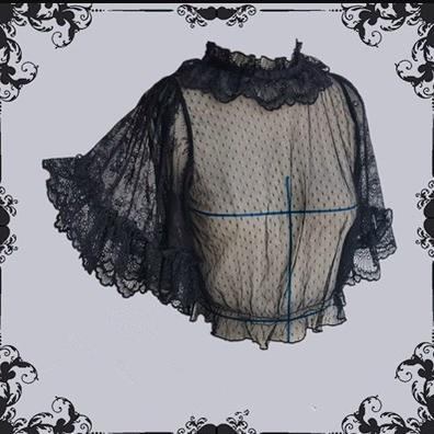 Lingxi Lolita - Bone island Gothic Lolita Corset Goth Blouse Skirt Set