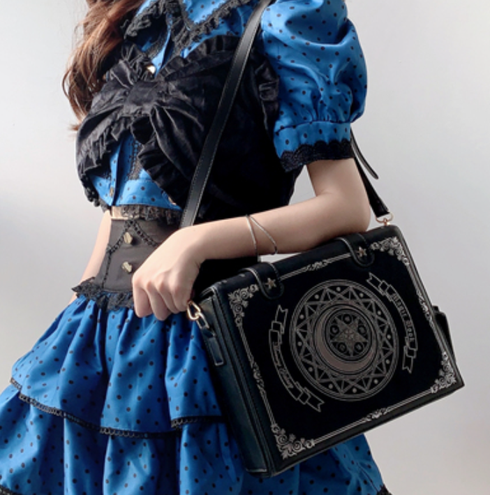 Morning Glory - The Star-Moon Grimoire - Sweet Lolita Crossbody Clamshell bag
