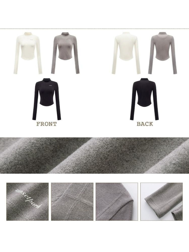 Half turtleneck slim fit shirt【s0000003637】