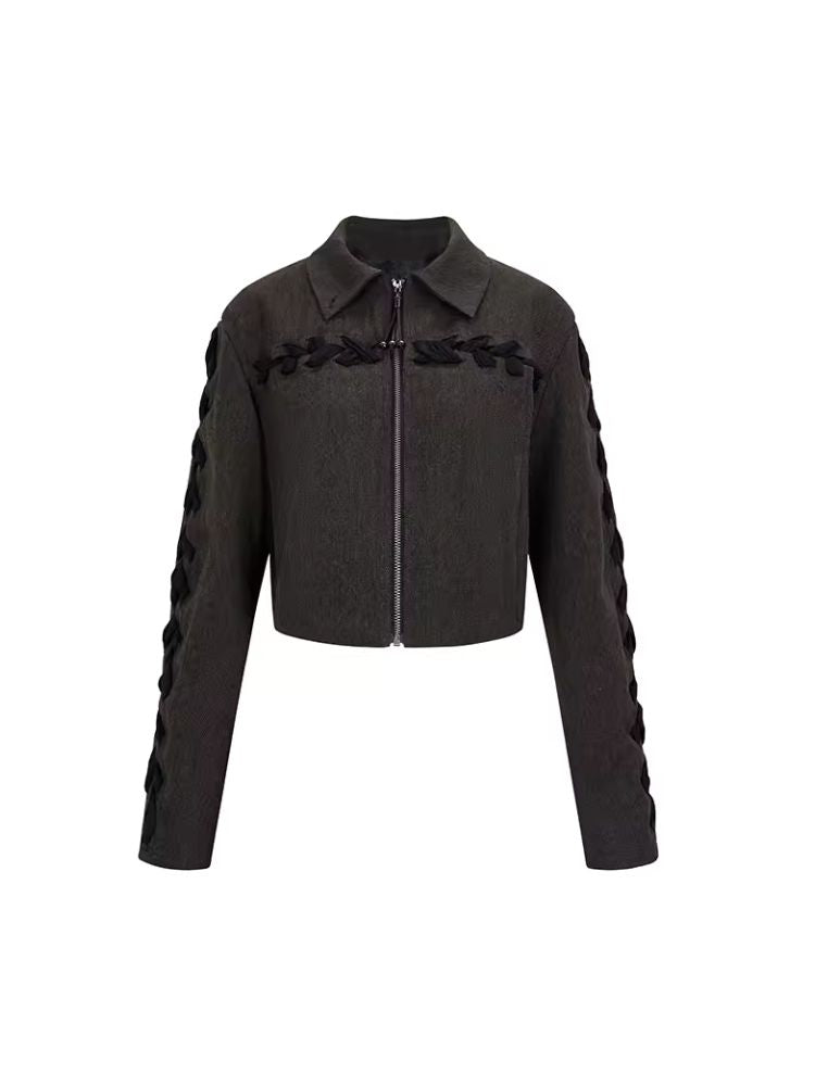 Tie Short Jacket + Pleated Half Skirt【s0000006400】