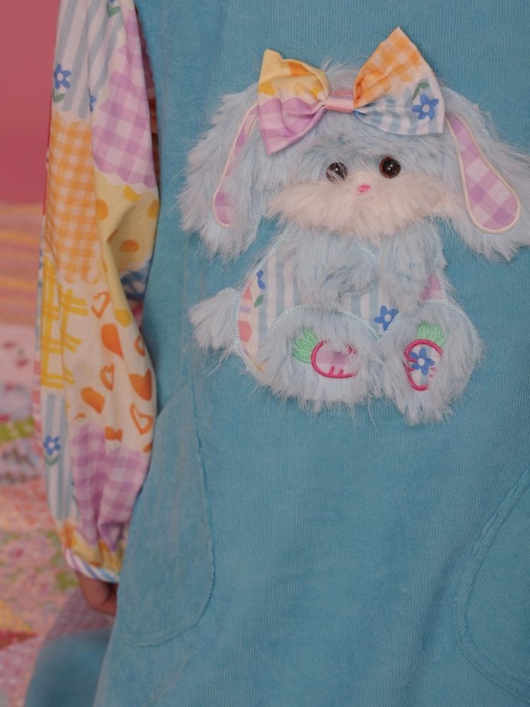 Puppy Plush Doll Corduroy Tank Dress【s0000004306】