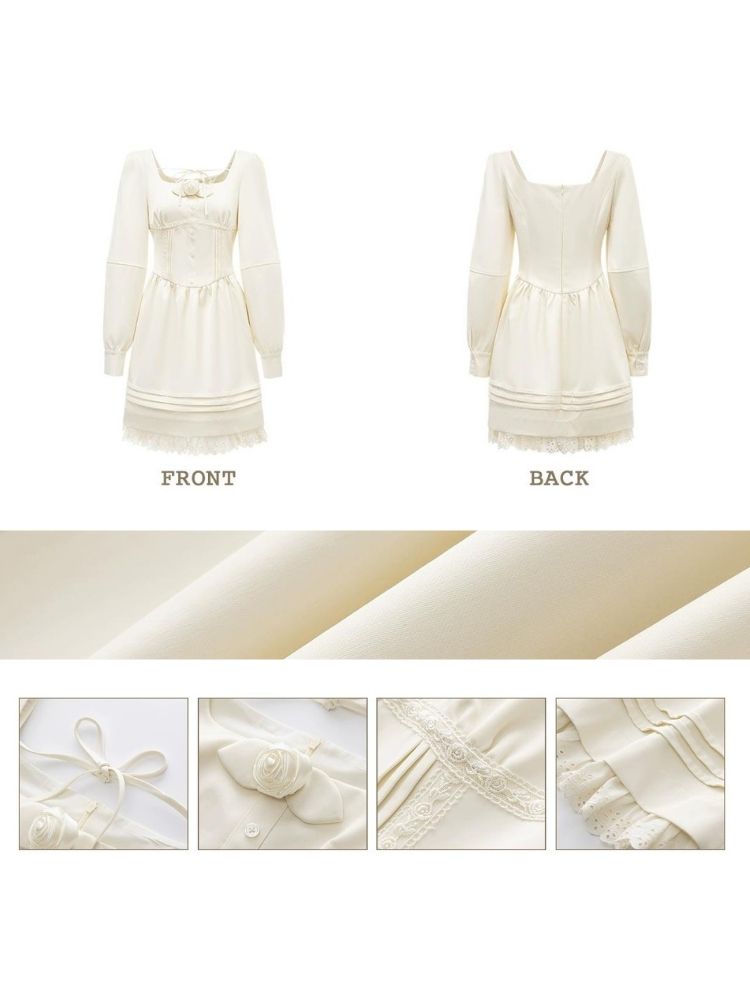 Satin Pleat Dress【s0000003640】
