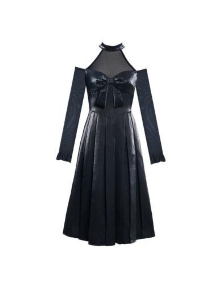 Hanging Neck Premium Leather Hottie Dress【s0000004838】