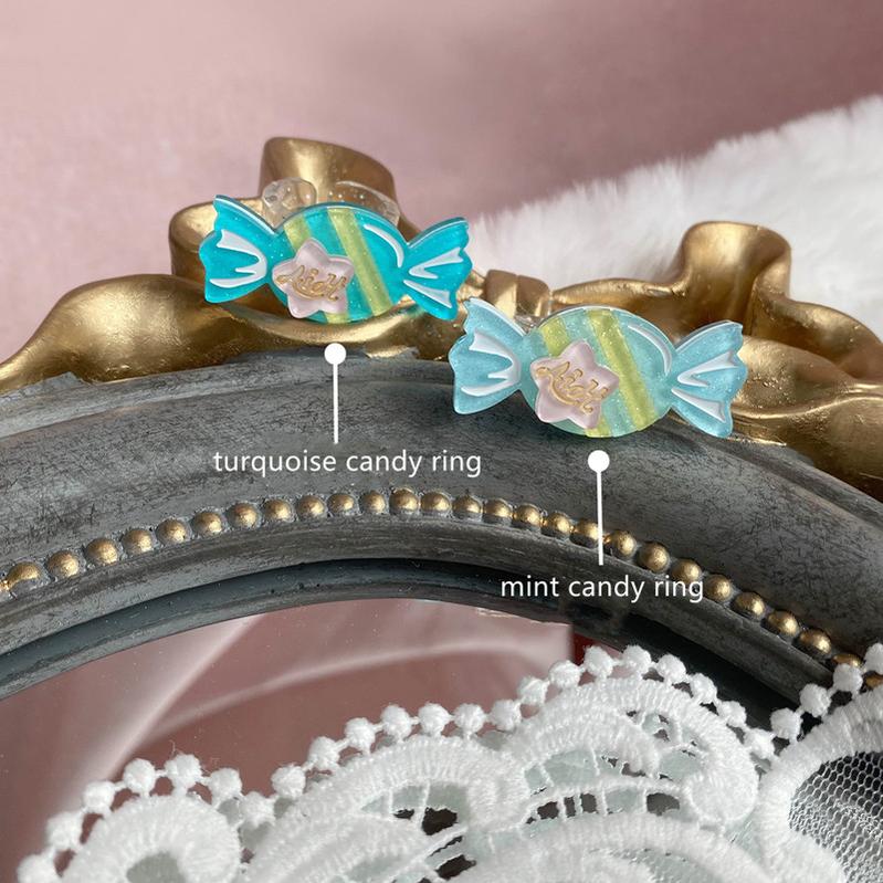 Halloween Alice - Rainbow Candy - Sweet Lolita Ring Hairclip