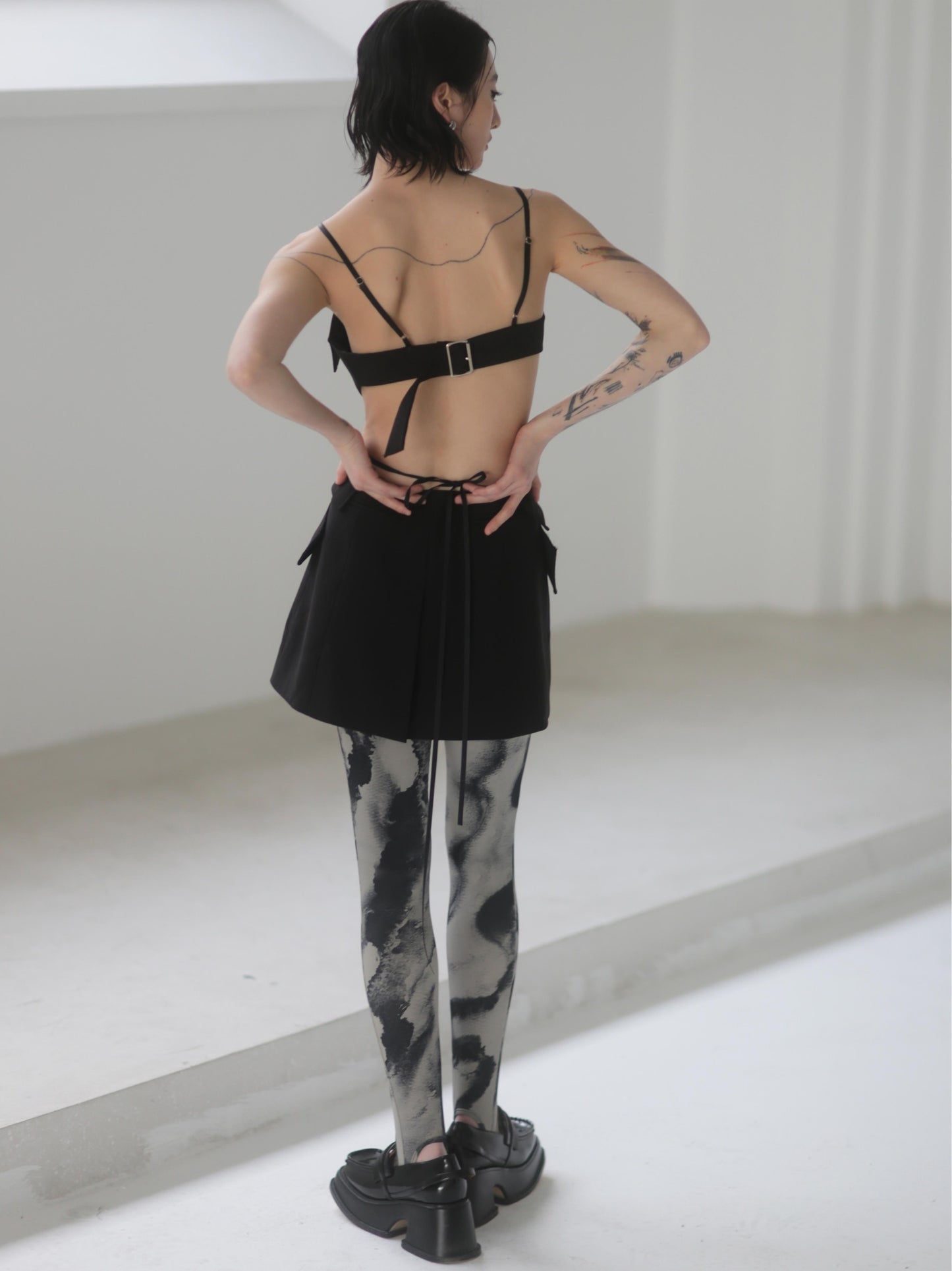 Open Back Tooling Strap Tube Top Vest