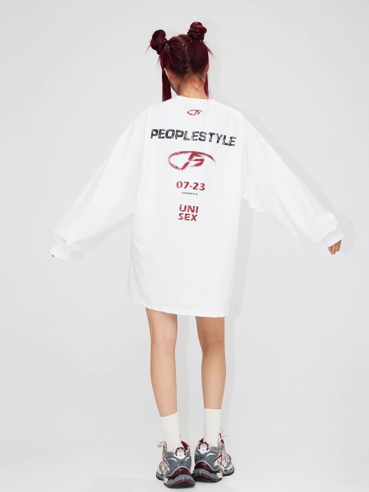 Washed Letters Sweatshirt【s0000004183】