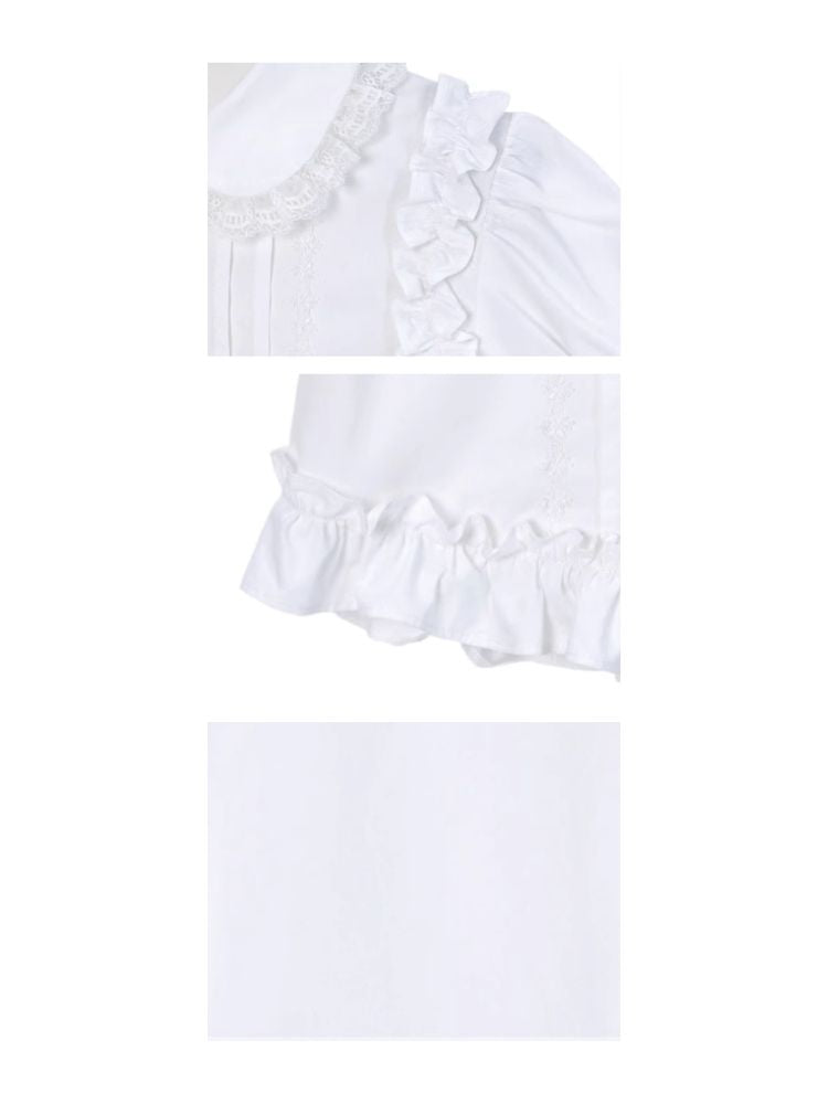 Bubble Sleeve Short Sleeve Blouse【s0000006974】