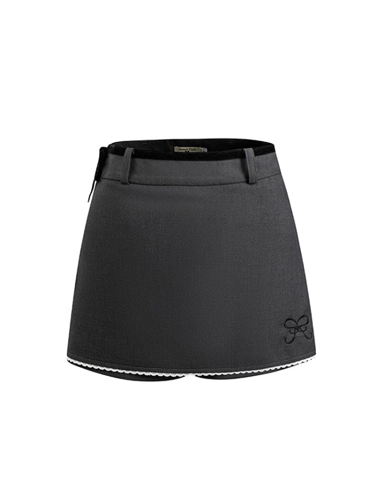 Velvet Clash Gray Blazer/Half Skirt【s0000007516】