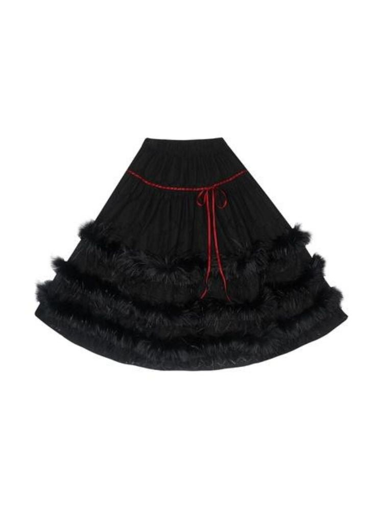 Lace Delicate Missy Long Half Skirt【s0000004906】