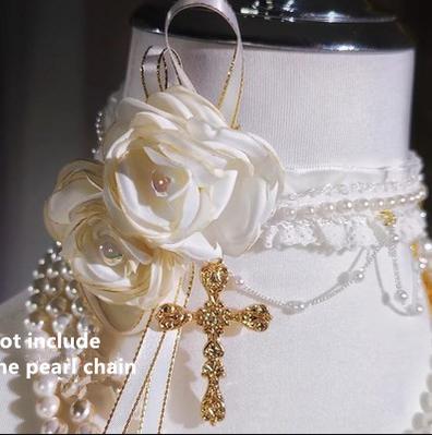 Forest Fluorescent Carps - Black Lady - Gothic Lolita JSK Dress Set