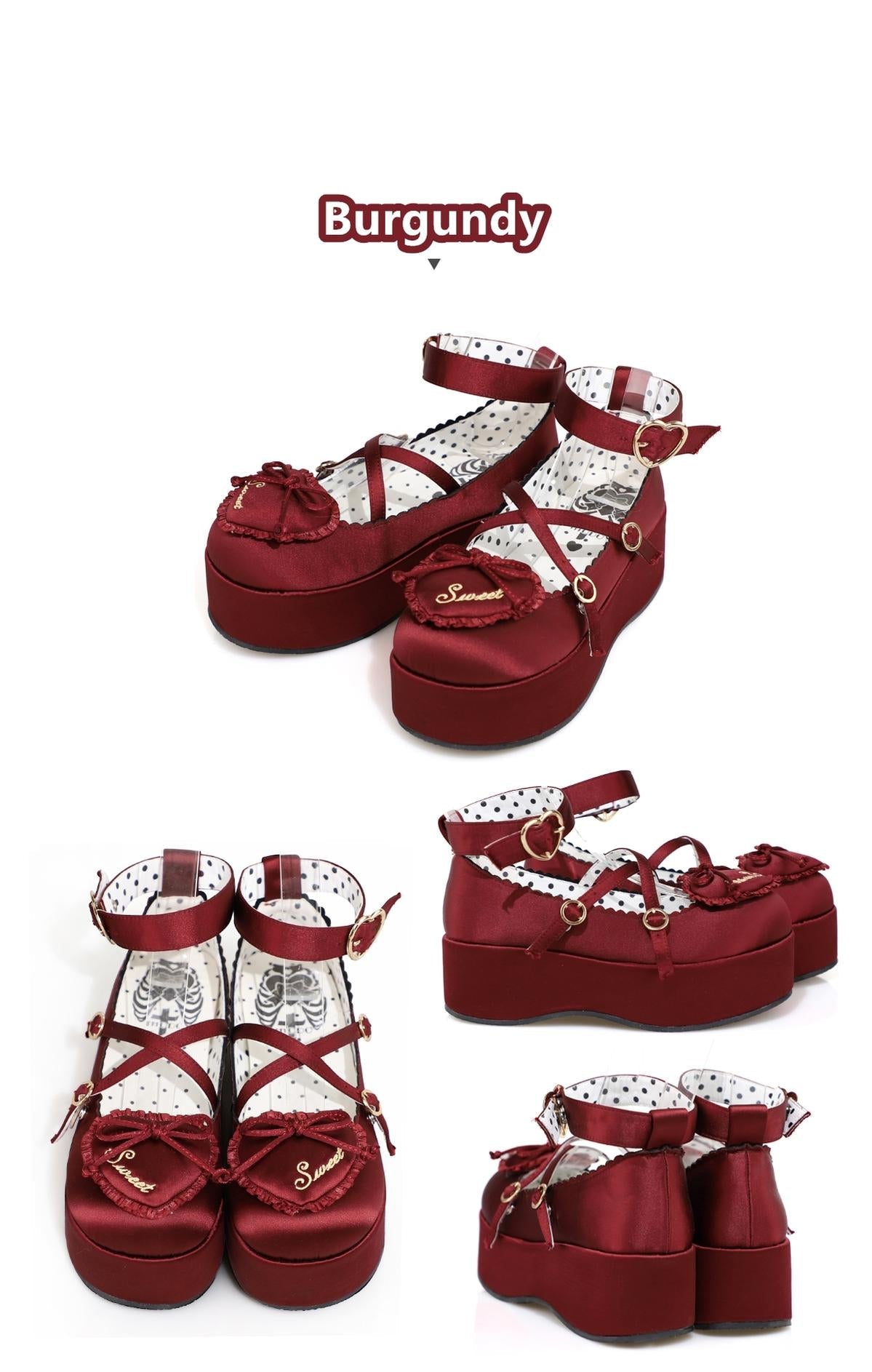 MODO - Deep Sleep Dream - Kawaii Lolita Shoes Muffin Platform Round Toe