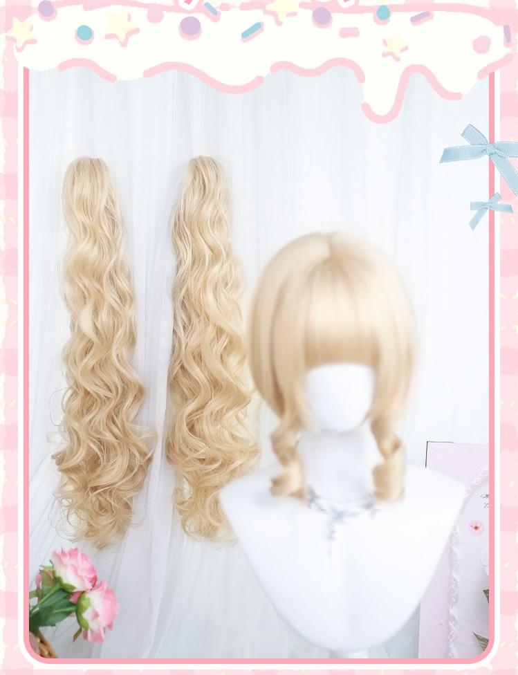 Dalao Home - Blonde Sweet Lolita Wig With Roman Roll & Double Ponytails