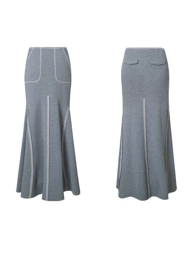 Mermaid Stretch Knit Long-Skirt