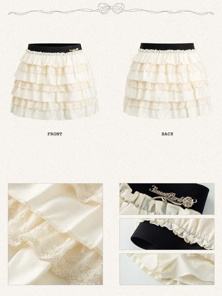 Sweet A-Line Cake Mini Skirt【s0000008067】