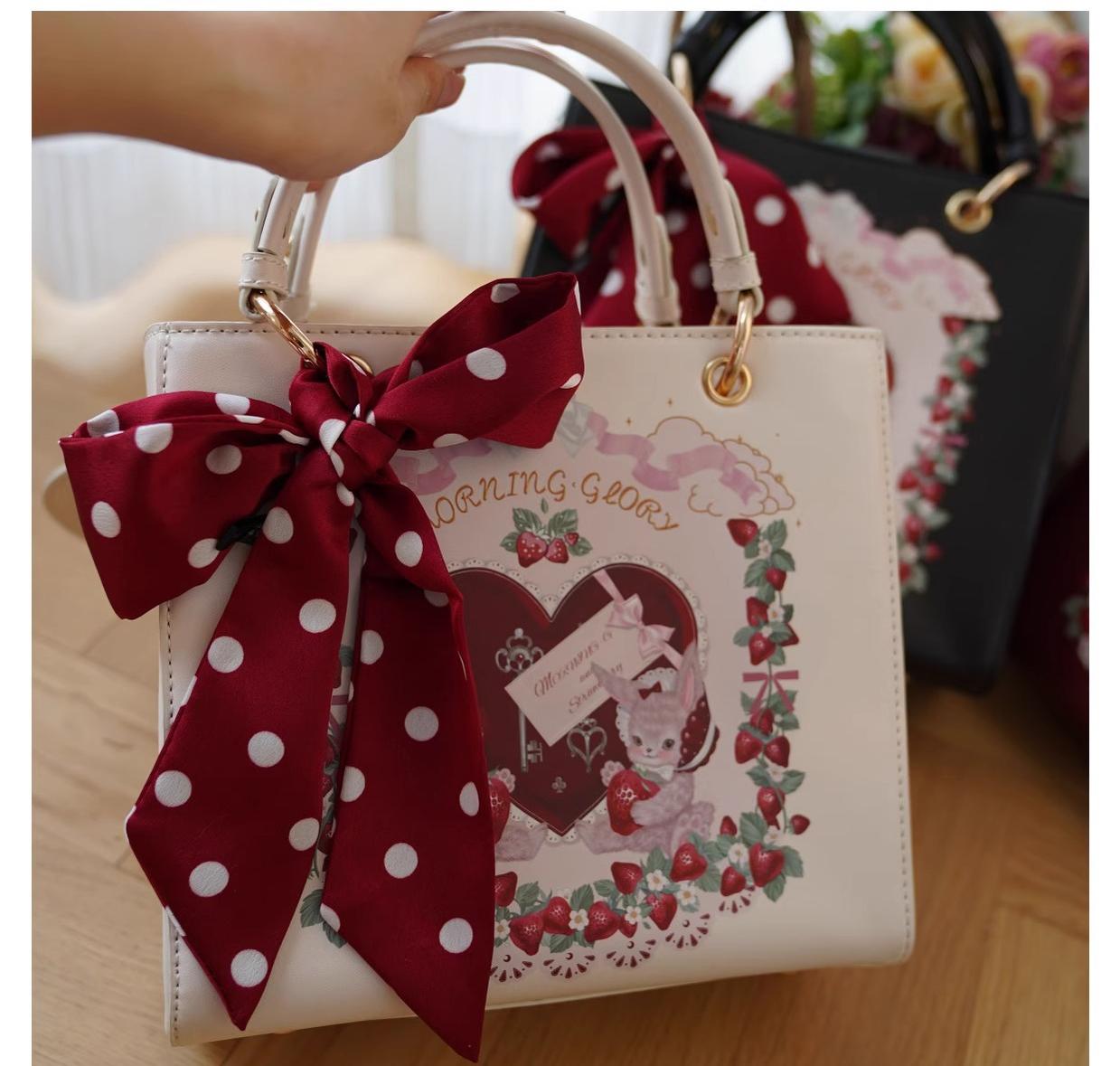 Morning Glory - Retro Lolita Handbag PU Square Wedding Bag