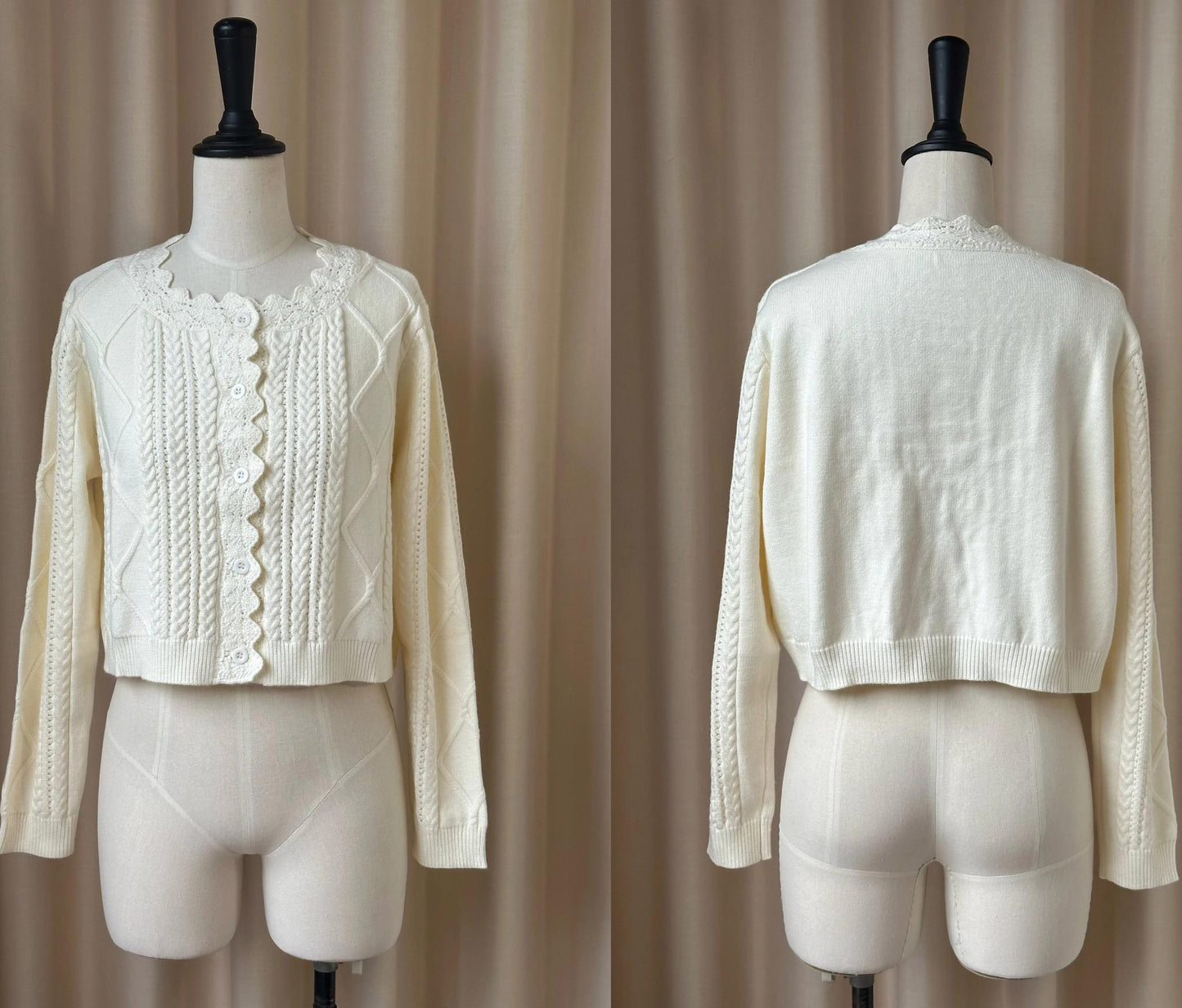 MIST - Soft Thought - Vintage Lolita Cardigan Short Knitting Sweater