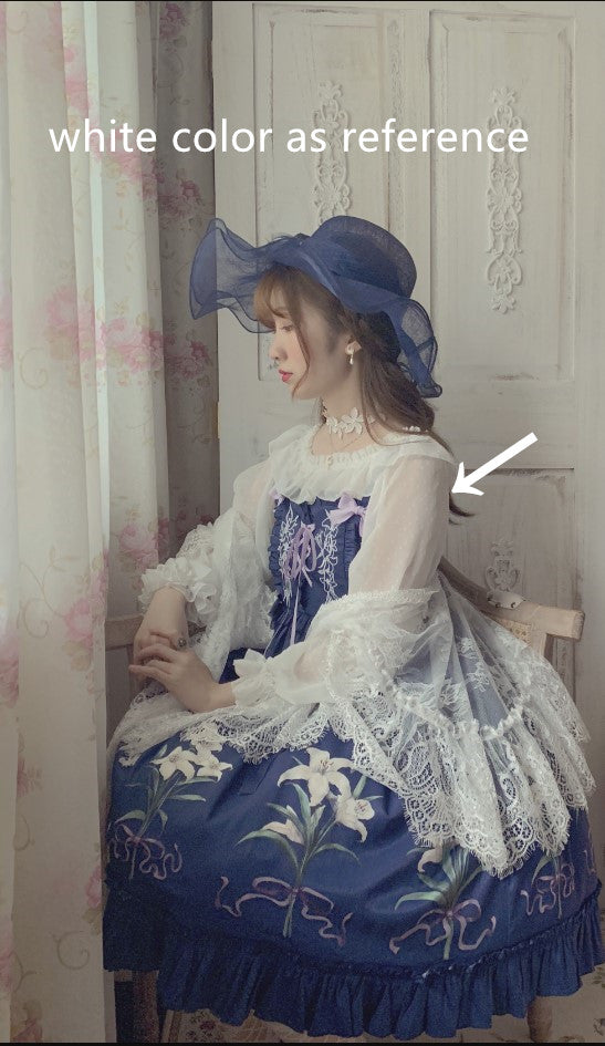 Bodhi Lolita - Strawberry Fruit Tea - Chiffon Long Sleeve Sweet Lolita Blouse