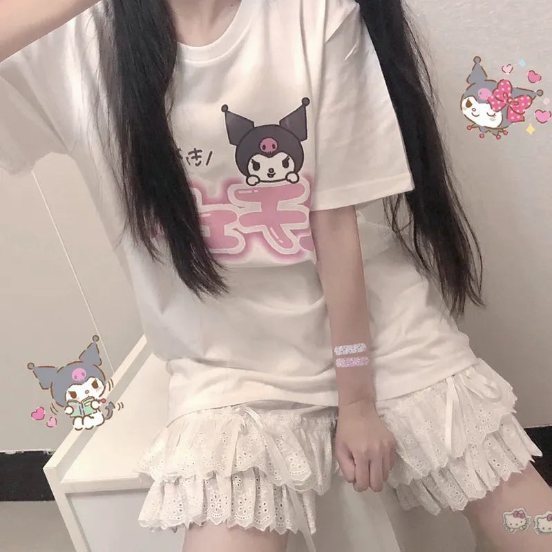 Candy Sweet - Cotton Lolita Bloomers Lace Home Shorts