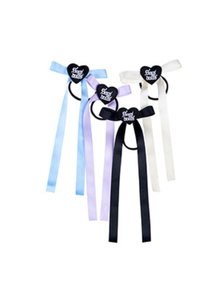 Ballet Style Heart Long Ribbon Hair Tie【s0000002043】