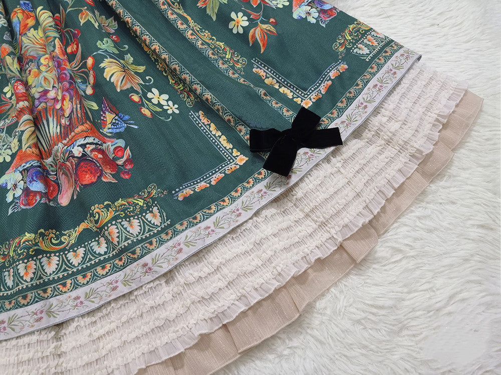 Miss Point - Praise of Abundance - Bavarian Velvet Lolita Jumper Dress