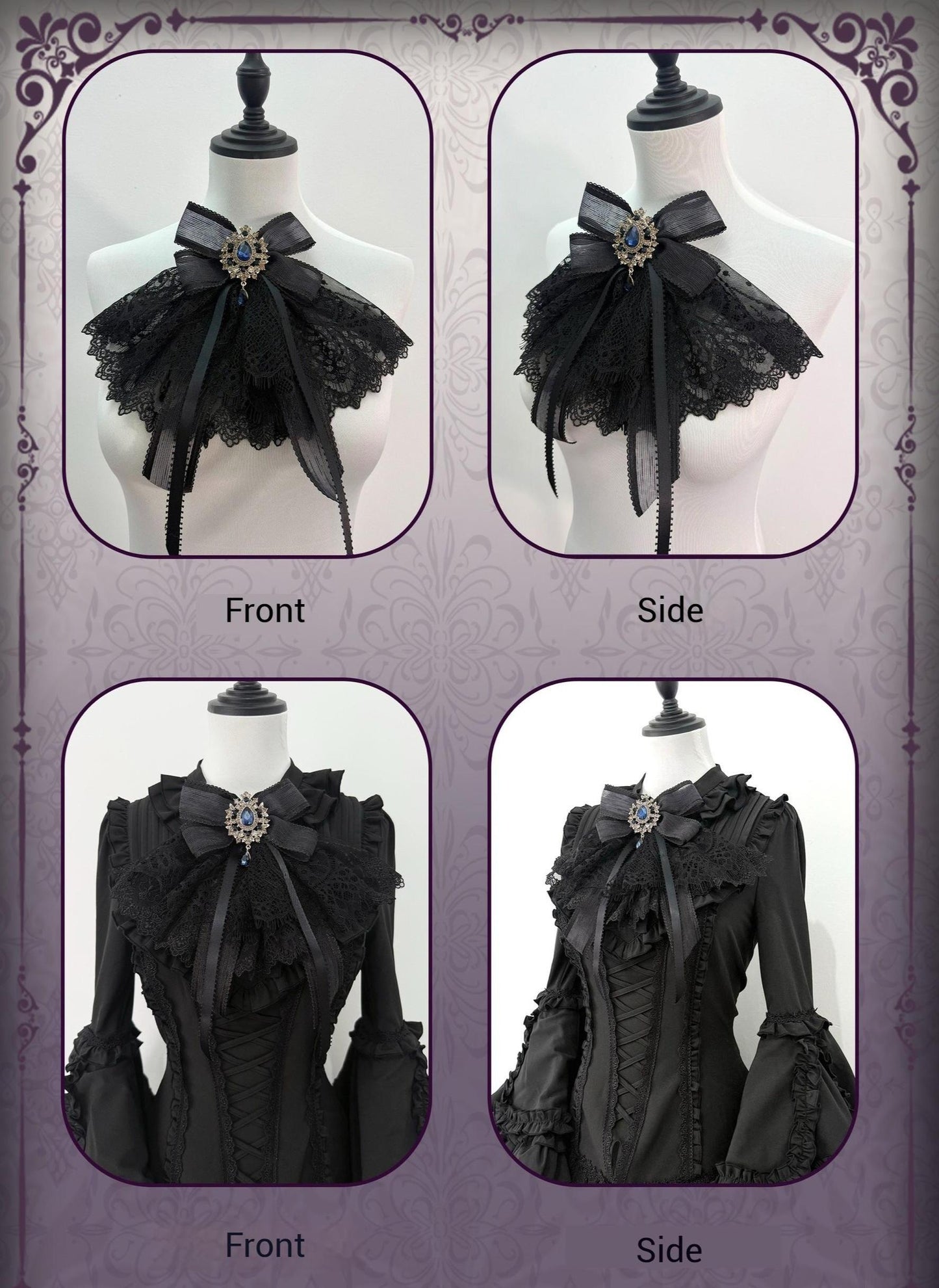The Original Witch - Phoenix - Gothic Lolita Skirt & Shirt & Jabot For Halloween Festival