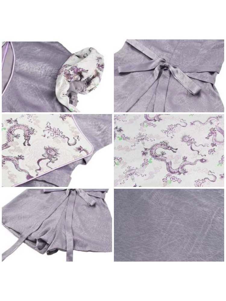 Dragon Pattern Chinese Dress & Ribbon Flower Girdle【s0000009041】