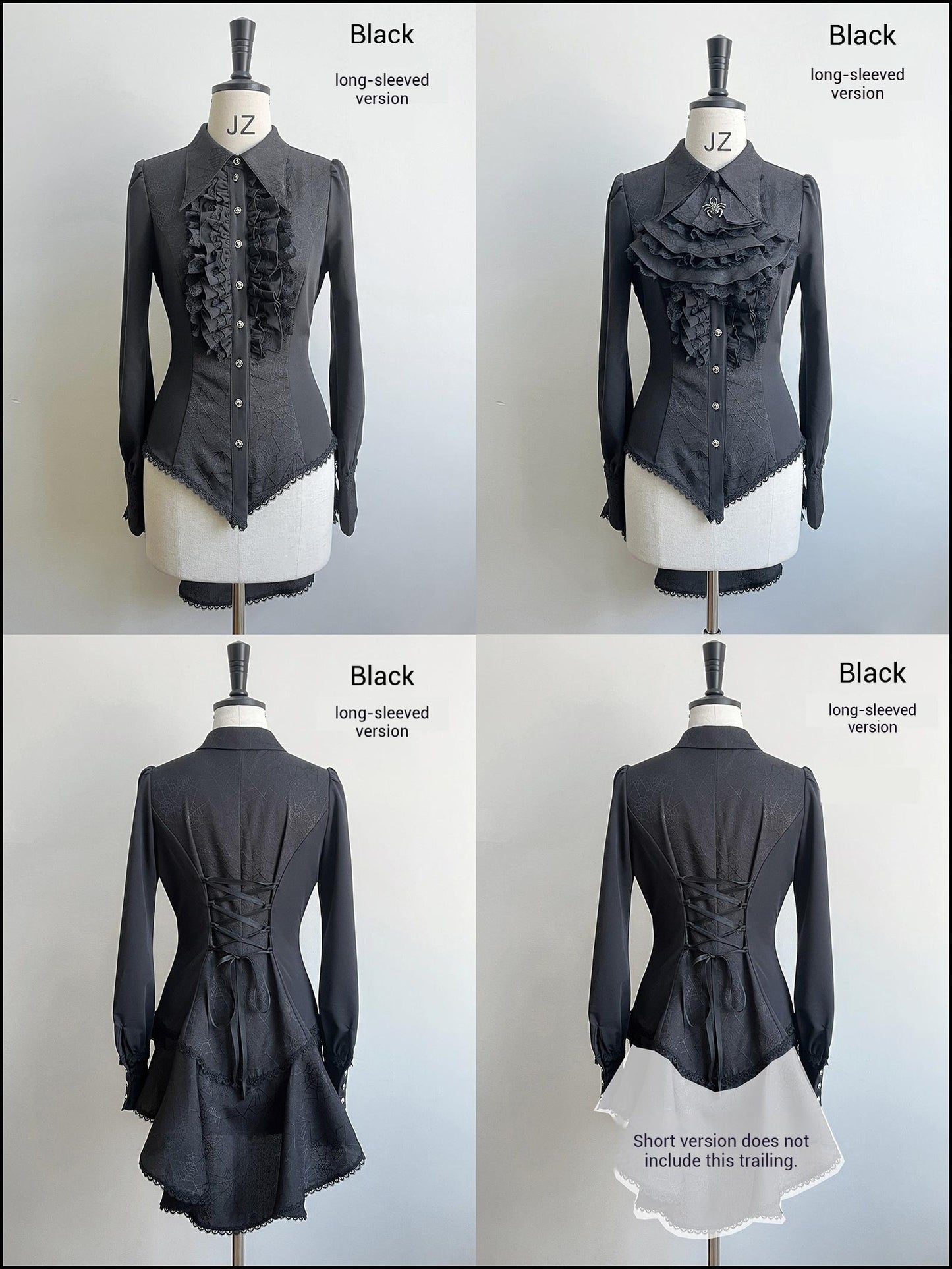 Little Dipper - Cold Rice - Ouji Lolita Shirt With Spiderweb Pattern in Several Versions