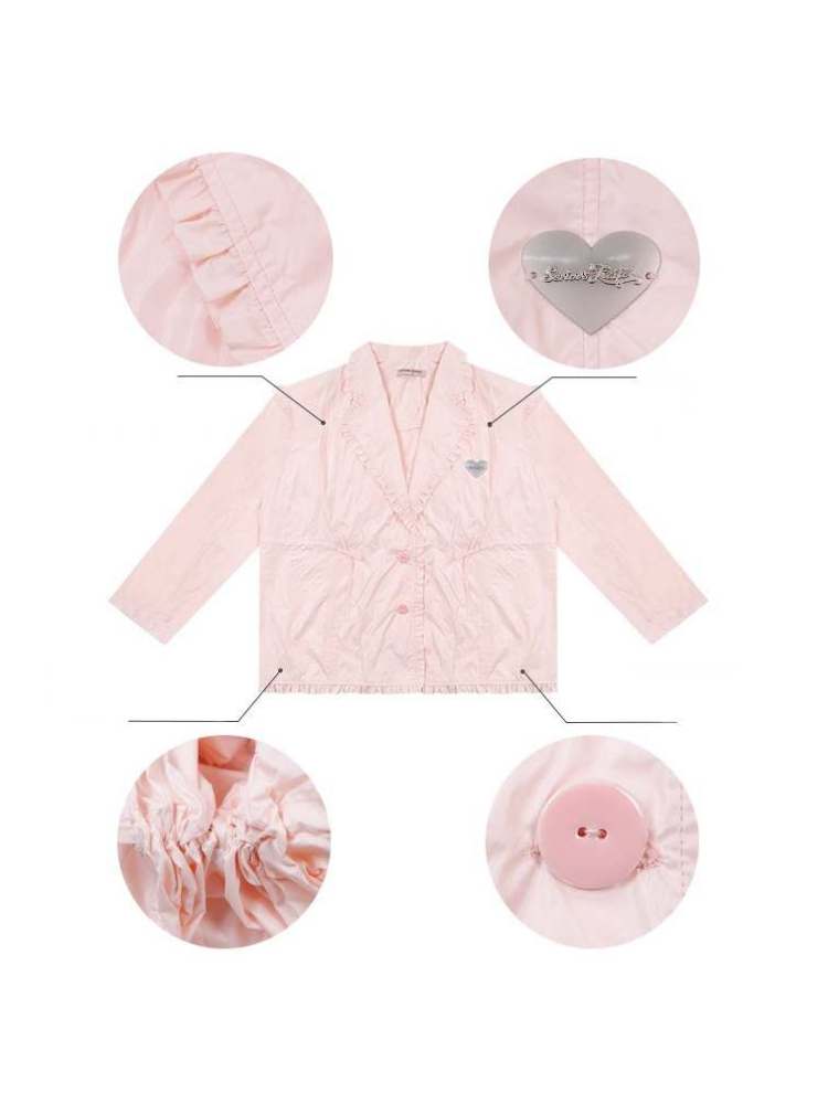 Loose Waist Drawstring Windbreaker【s0000007146】