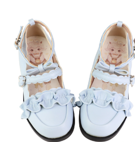 Sheep Puff - Kawaii Lolita Shoes Multicolors
