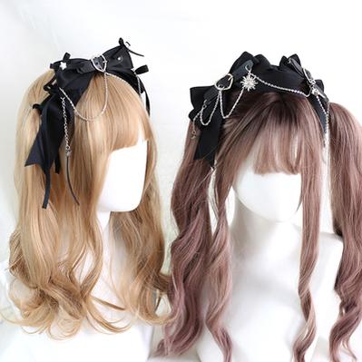 Xiaogui - Dark-themed Gothic Lolita Heart Hair Clips