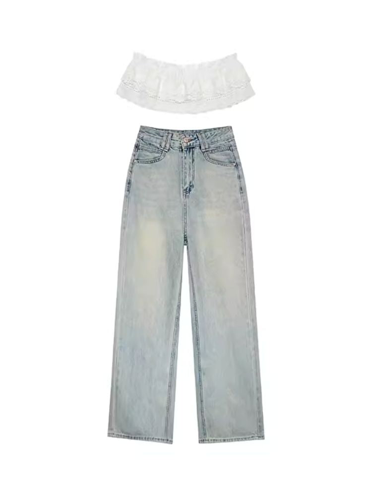 Apron wide-legged pants【s0000007523】