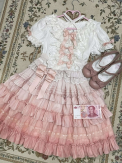 Mengfuzi - Little Milkfoo - Vintage Lolita Gradient Dress