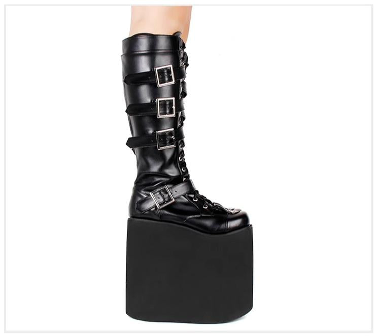 Angelic imprint - Customized Gothic Lolita Shoes Punk Boots 20CM Platform
