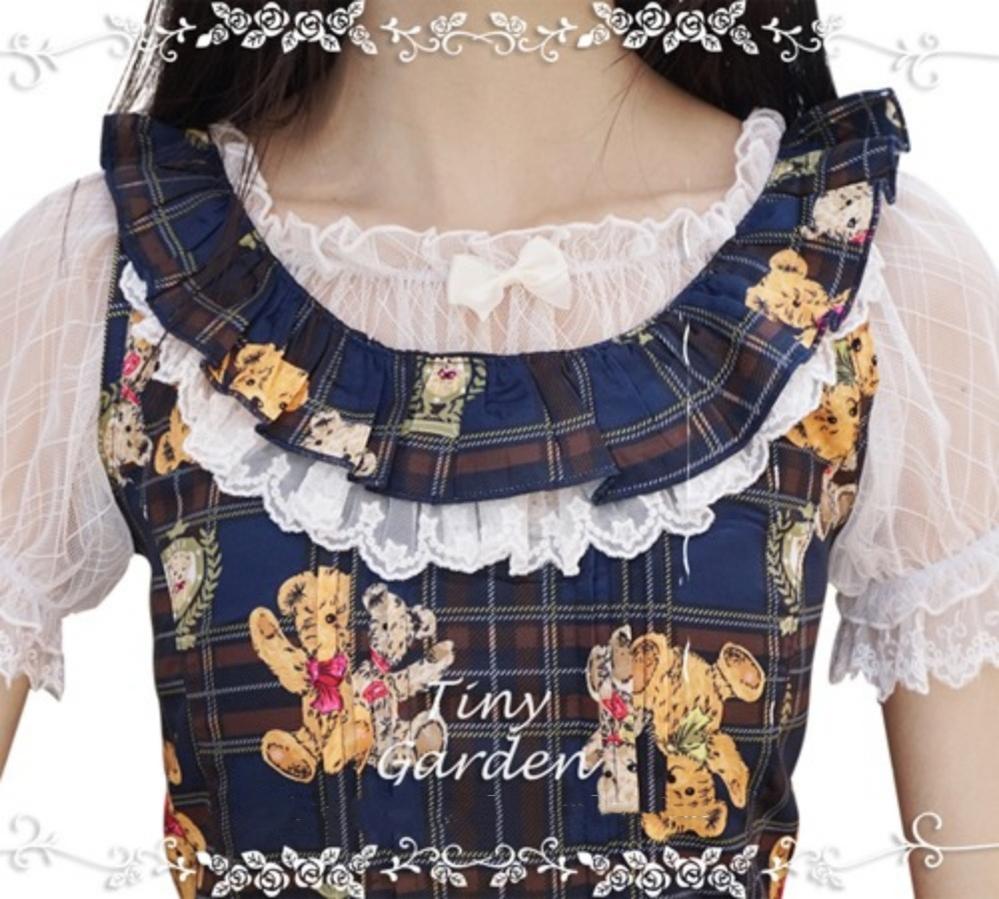 Tiny Garden - Summer Refreshment - Elegant Lolita Summer Lace A-line Neckline Blouse