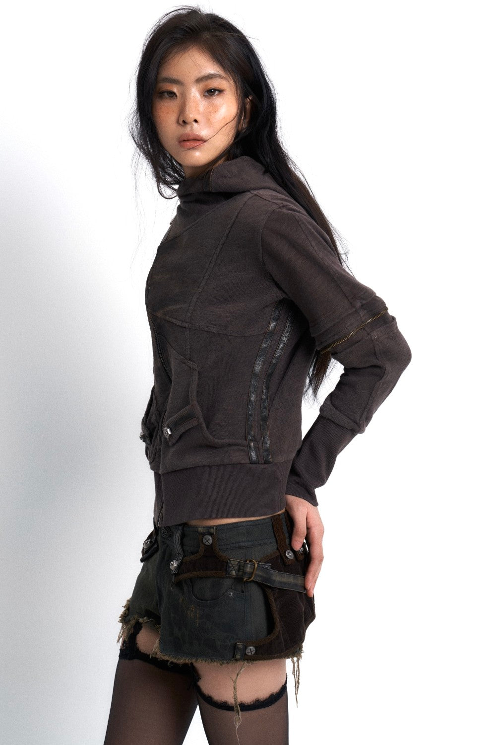 Slim Utility Hooded Jacket