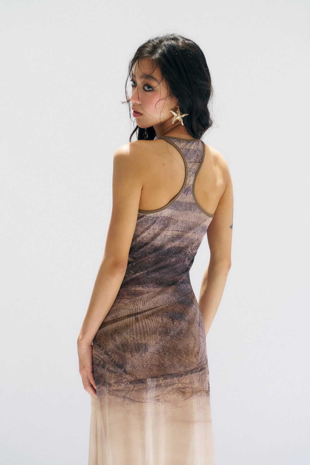 Washed Dust Maxi Dress