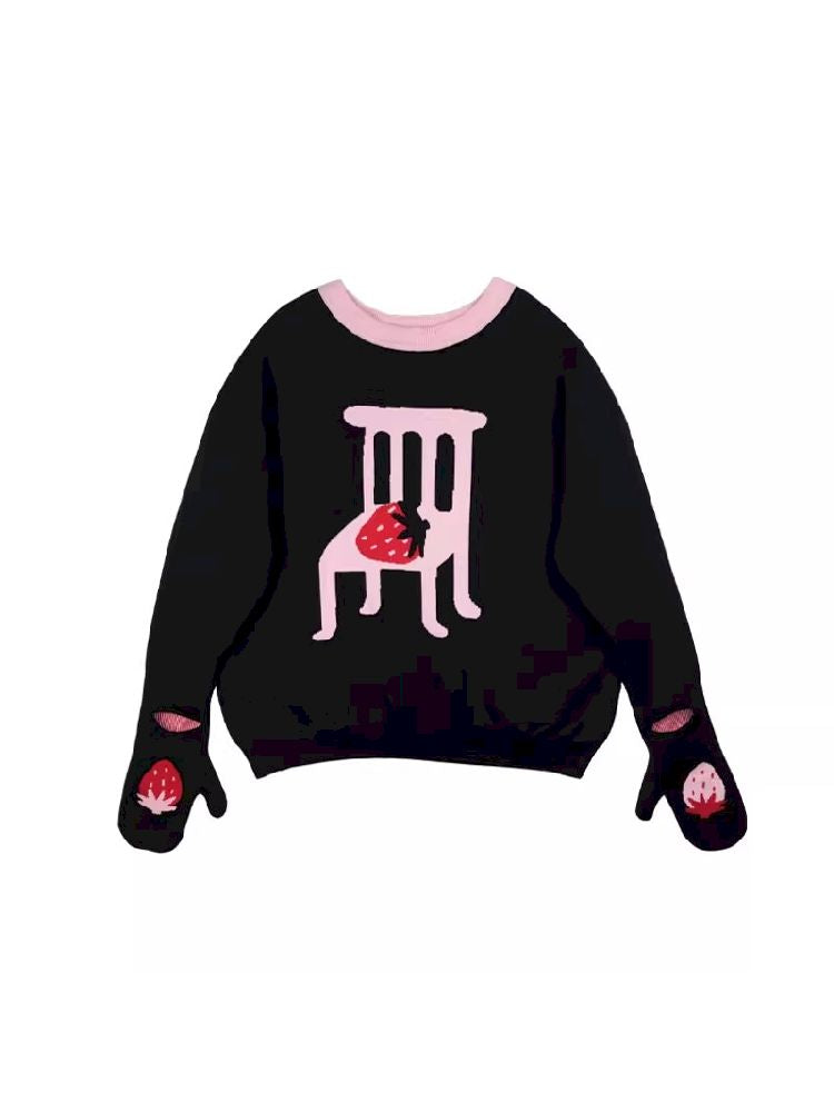 Two Finger Mittens One Sleeve Sweater【s0000005686】