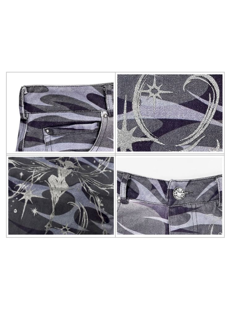 Elf Print Totem Jeans【s0000008216】