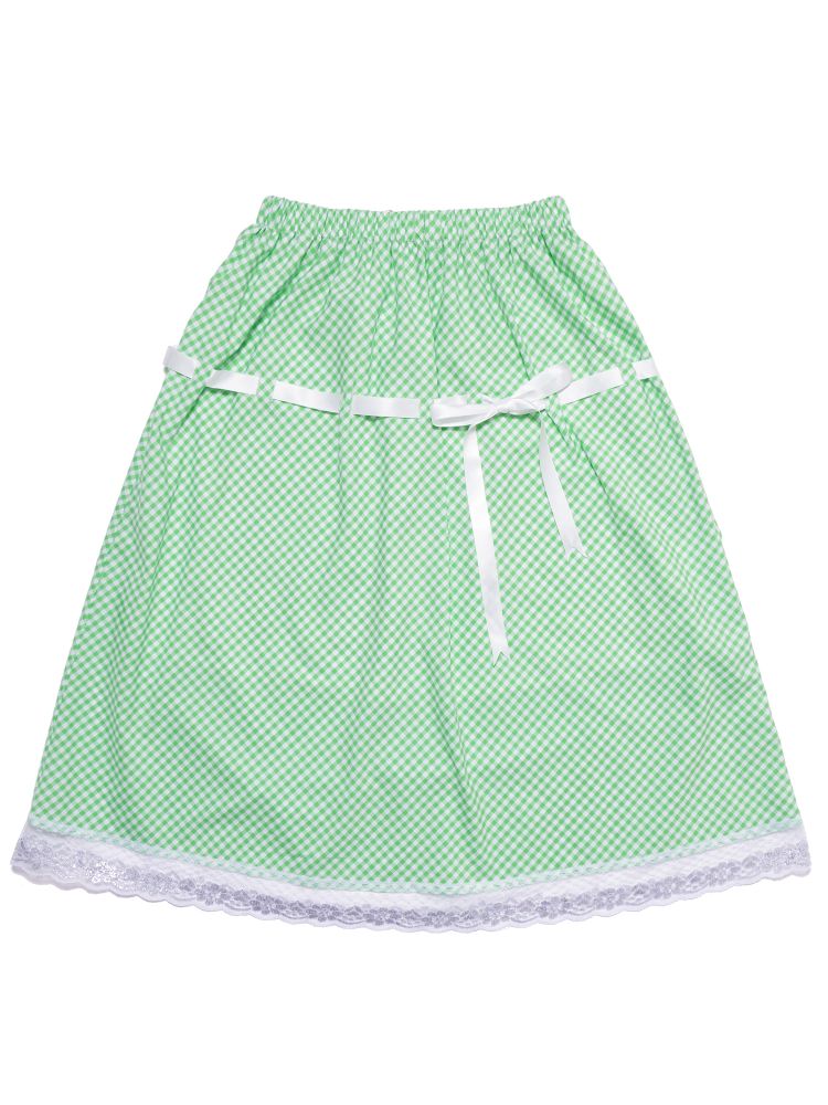 Green Lace Ribbon Loose Half Skirt【s0000009325】
