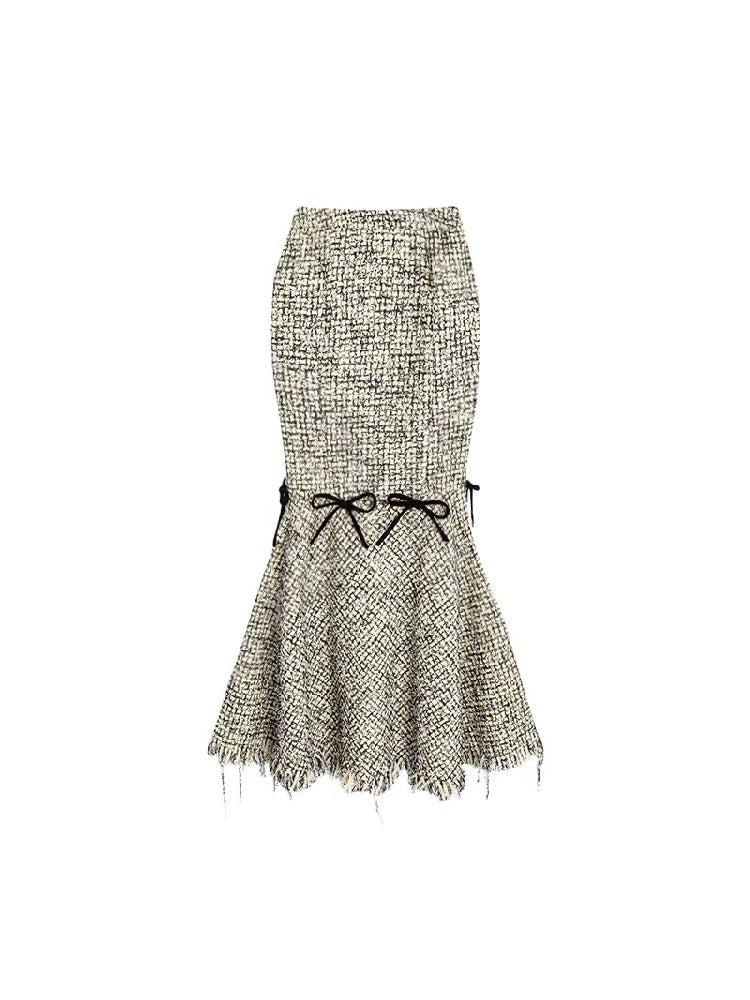 Faux Lamb's Wool Camisole Top + Half Skirt Set【s0000005300】