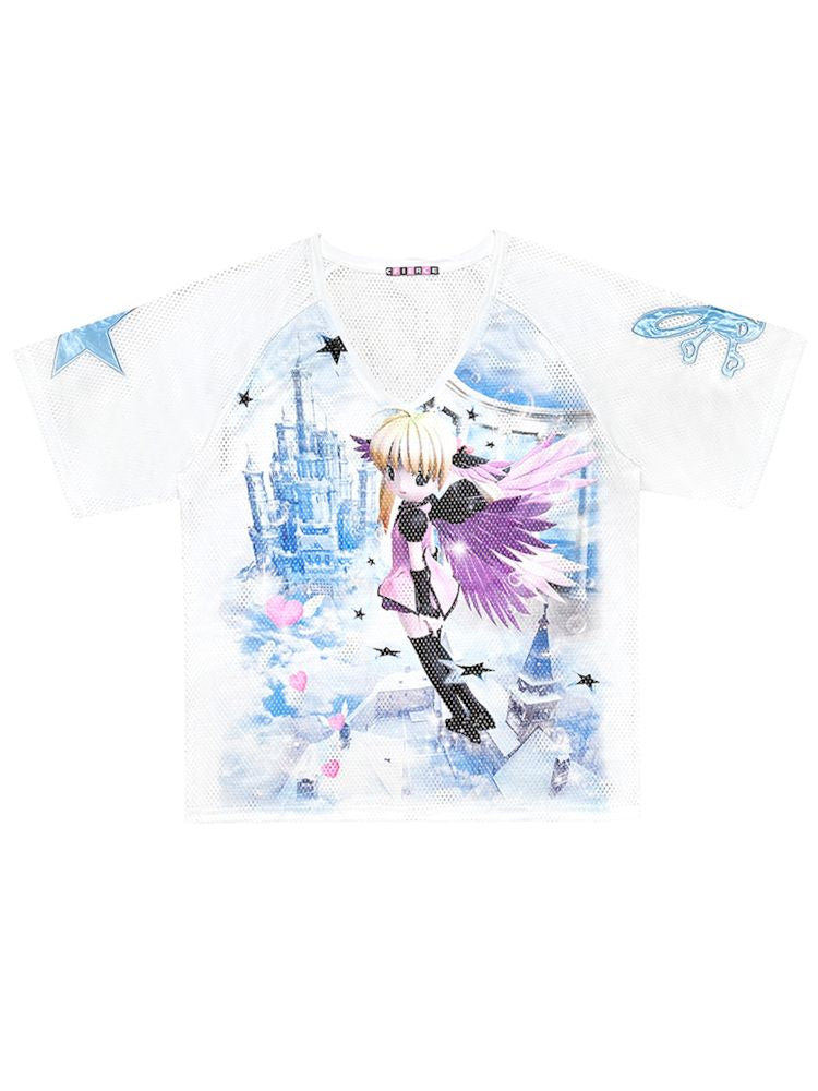 Angel Girl Loose T-Shirt【s0000009607】