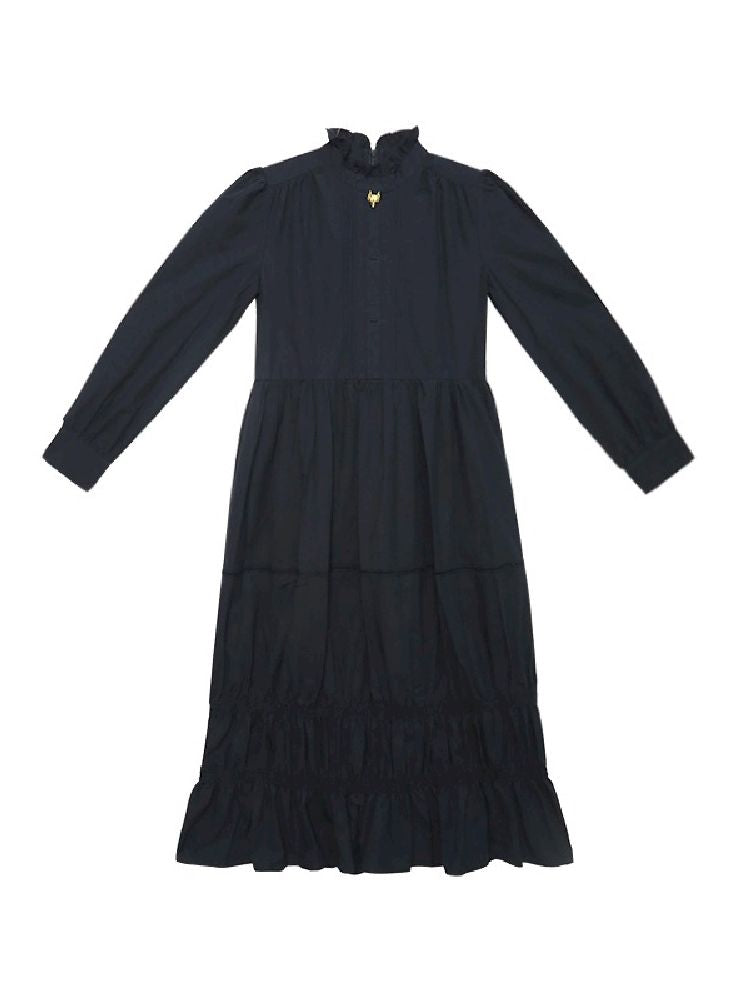 Long Sleeve Tricolor Dress【s0000005381】
