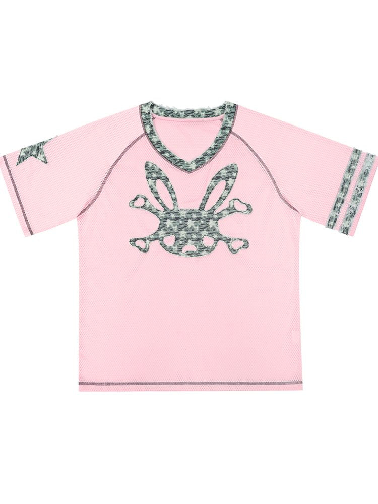 Bunny Skull Loose T-Shirt【s0000008987】