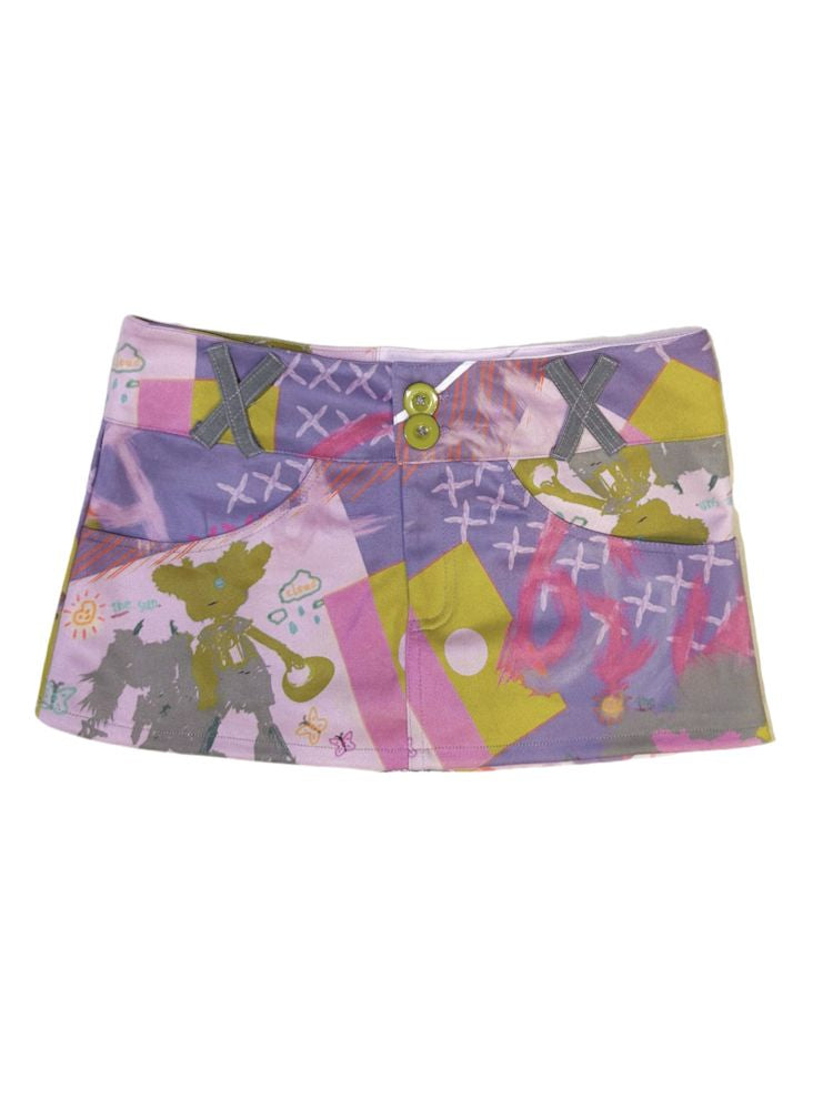 Graffiti Low Waist Half Skirt【s0000009299】