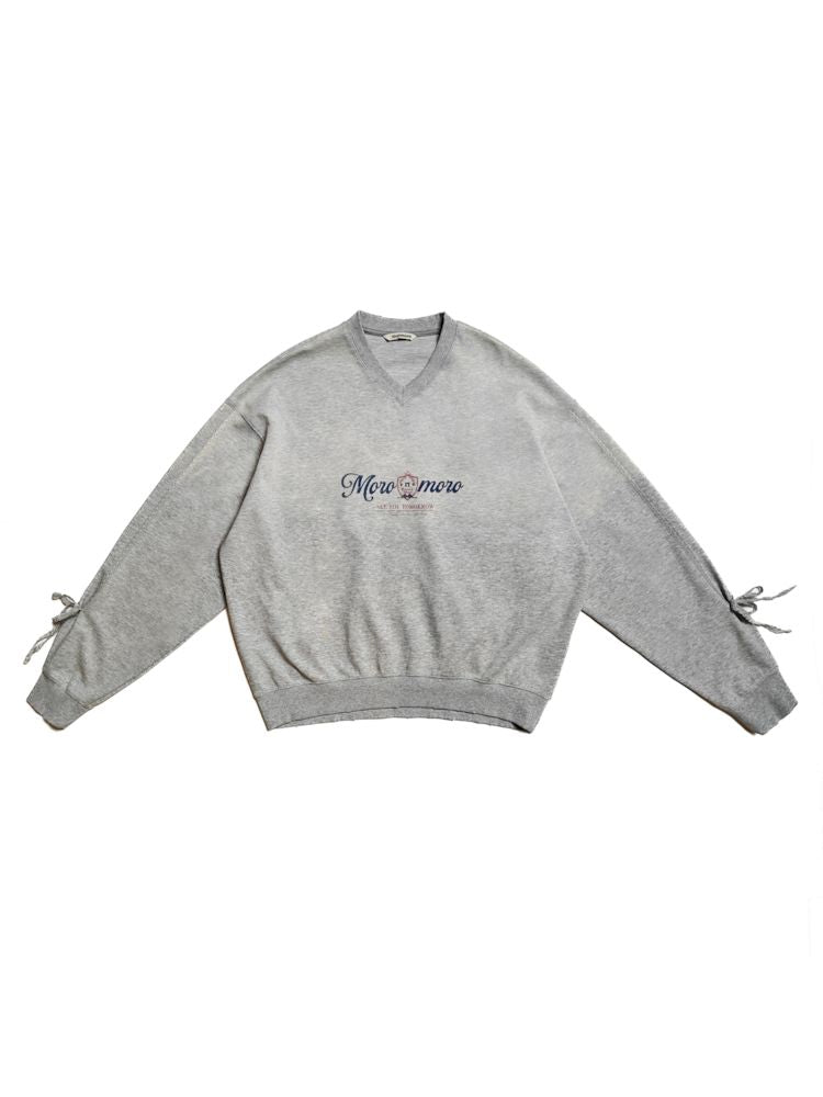 V-Neck Long Sleeve Sweatshirt【s0000008584】