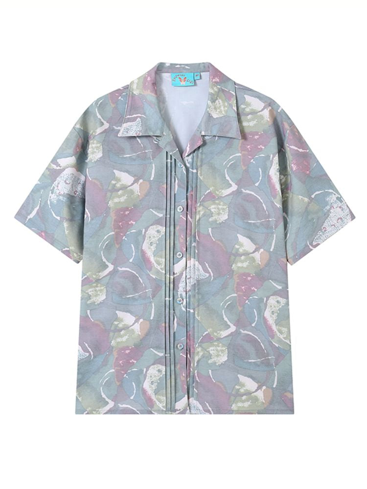 Magic Gallery" Printed Short Sleeve Shirt【s0000008864】"