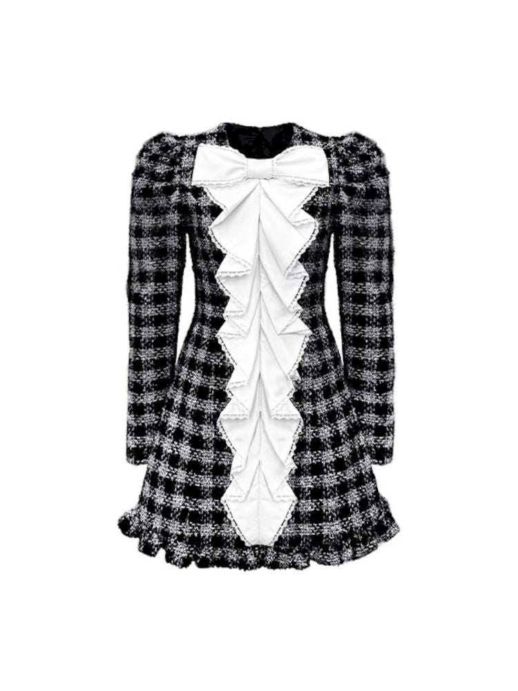 Bubble Sleeve Tight Dress【s0000006034】