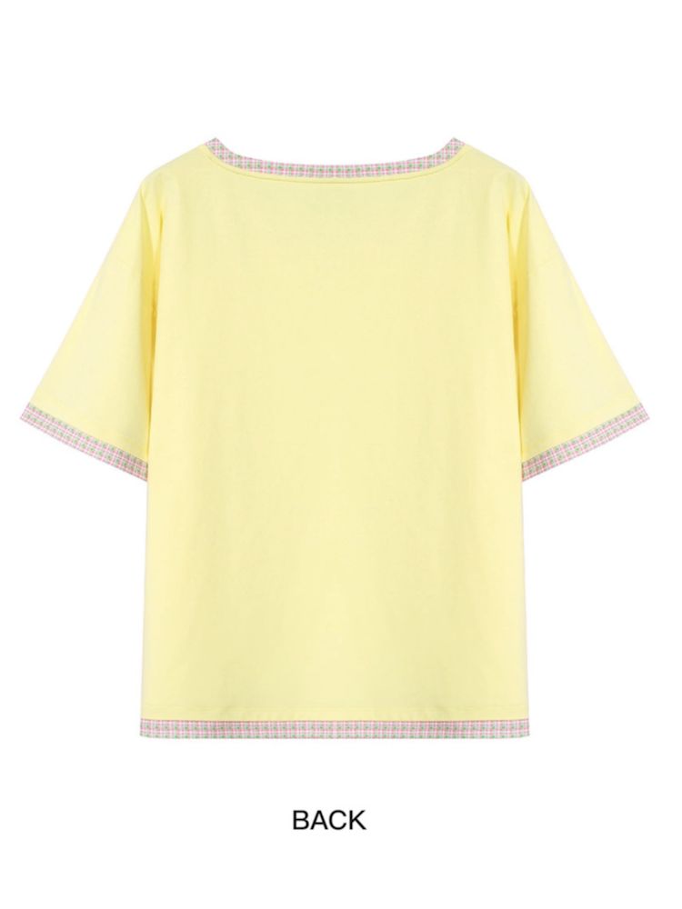 Childish Illustration Applique T-Shirt【s0000009781】