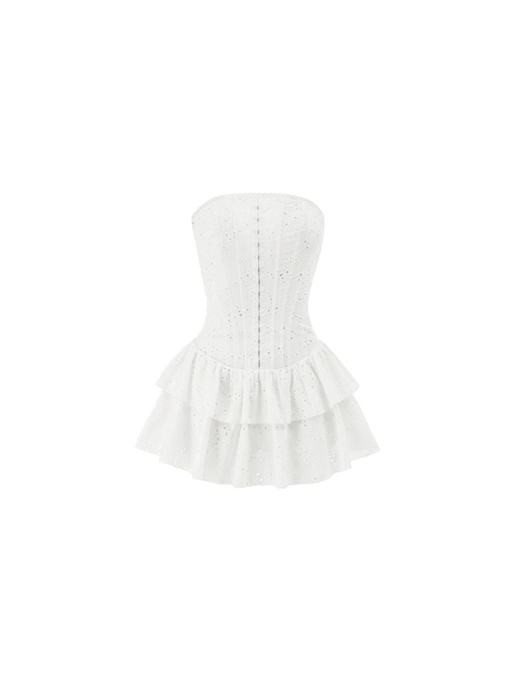 Double jacquard herringbone dress【s0000009424】