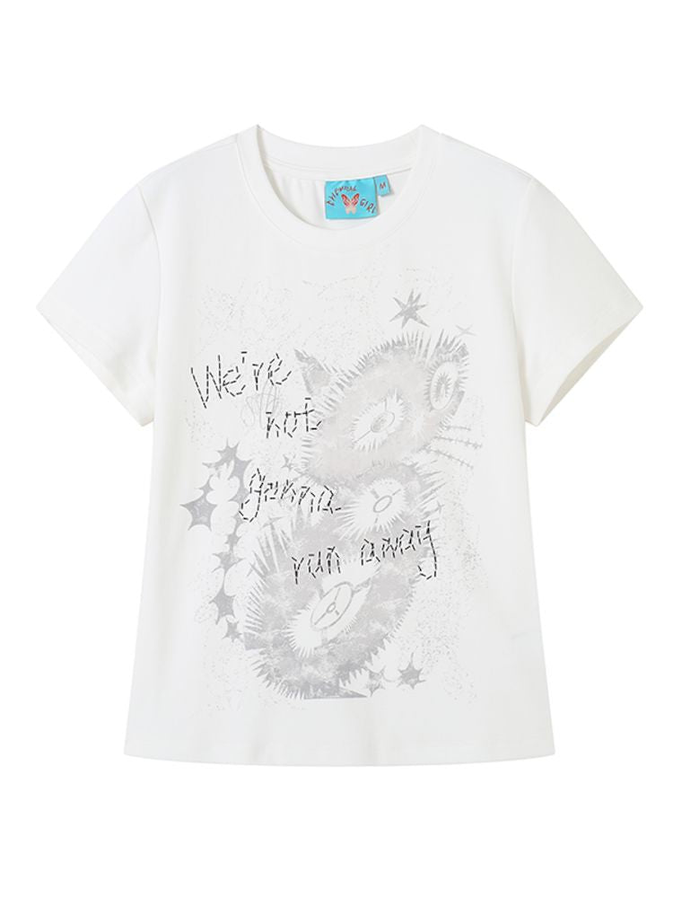 Kitten Printed Short Sleeve T-Shirt【s0000008843】